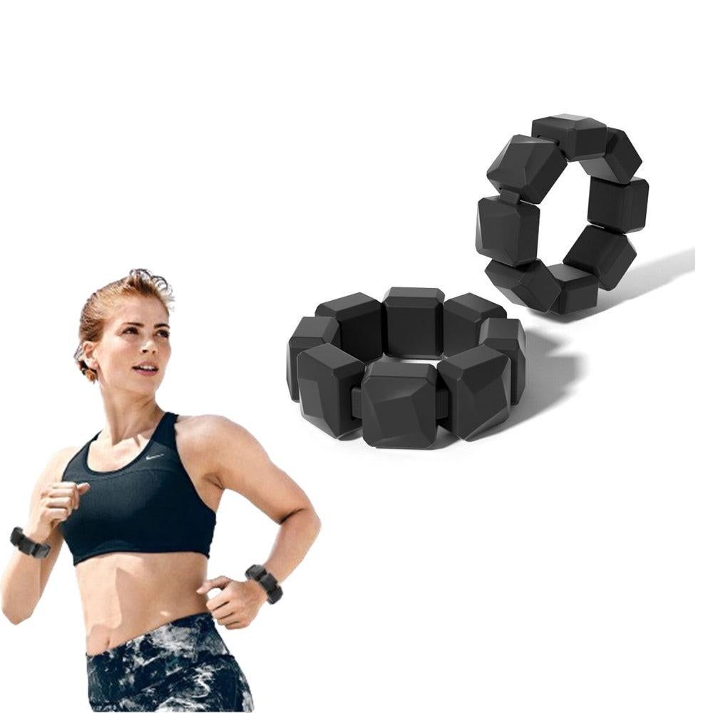 Pair of Silicone Wrist Ankle Weights Unisex Strength Training Set for Walking Running Gym Green — image 6