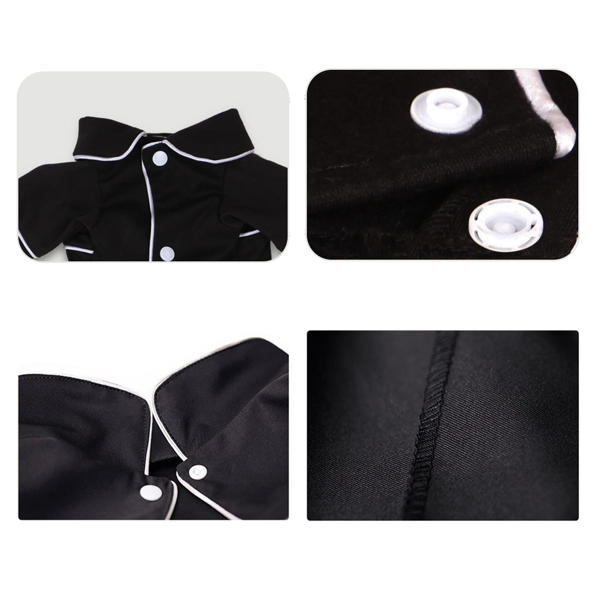Dog Pajamas for Small Dog Boy Girl Puppy Clothes Dot Shirt Silk Loungewear Soft Breathable Male Female 1 Pack （S） — image 2