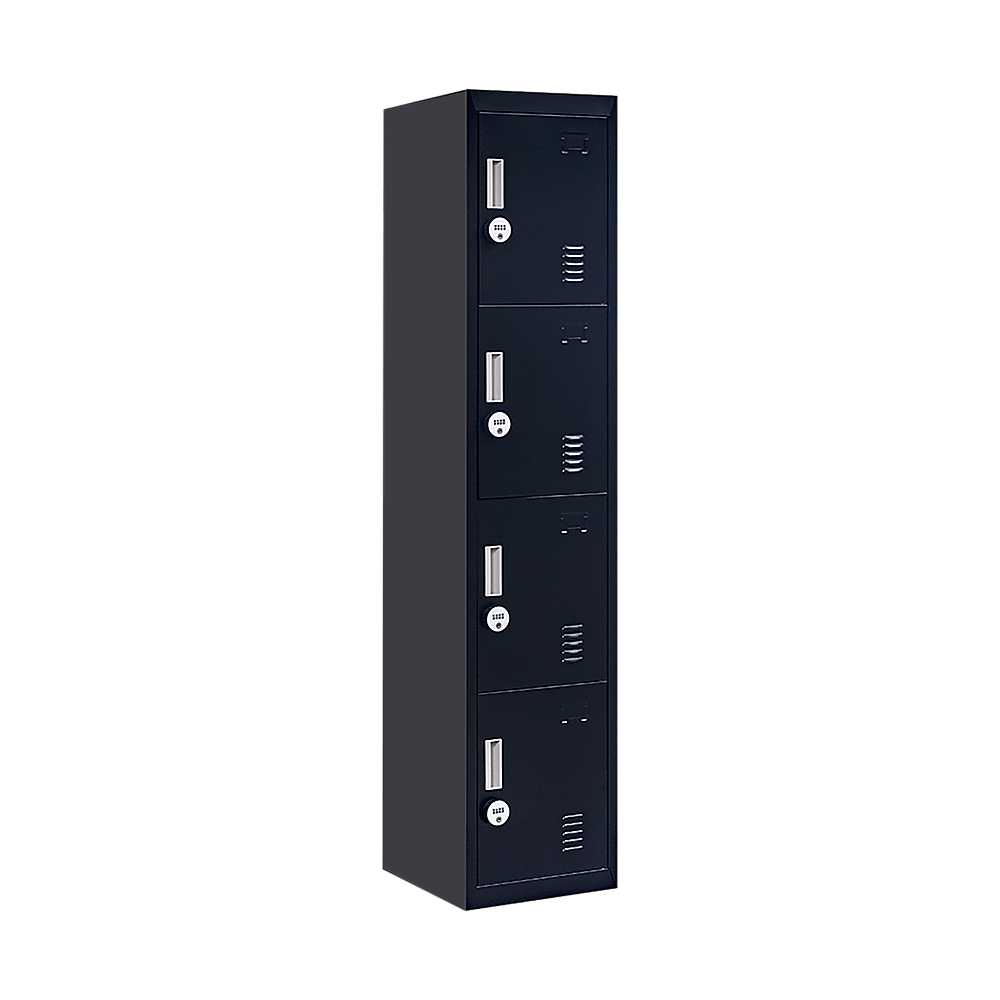 4-Door Vertical Locker for Office Gym Shed School Home Storage — image 5