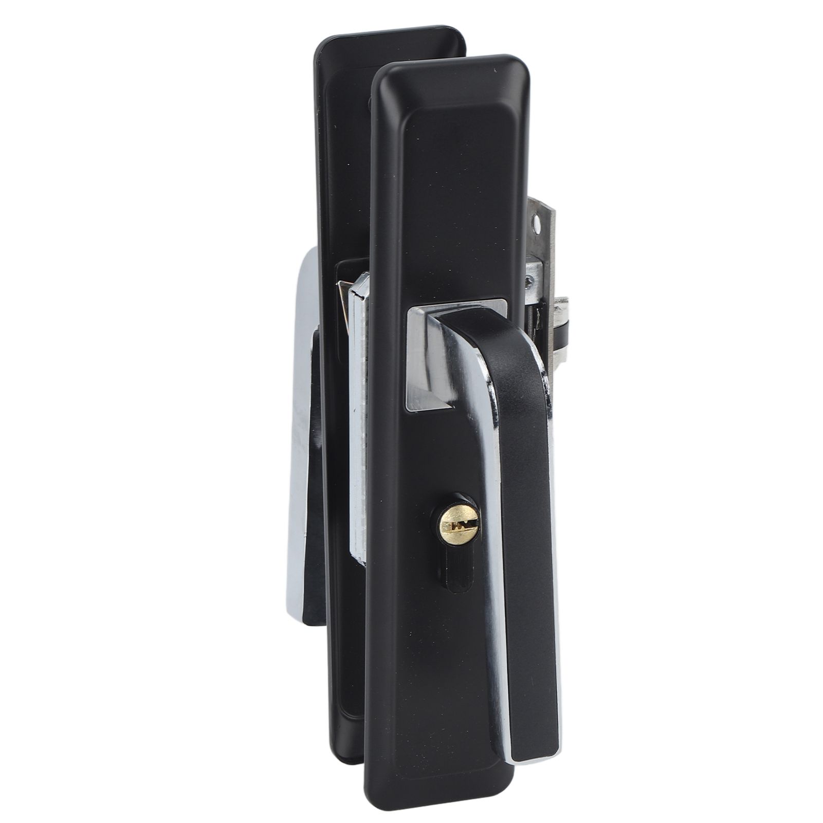 Privacy Bathroom Lever Lock Set Low Noise Door Lever Lockset Bedroom Door Handle Security Door Lever with Lock Black โ image 5