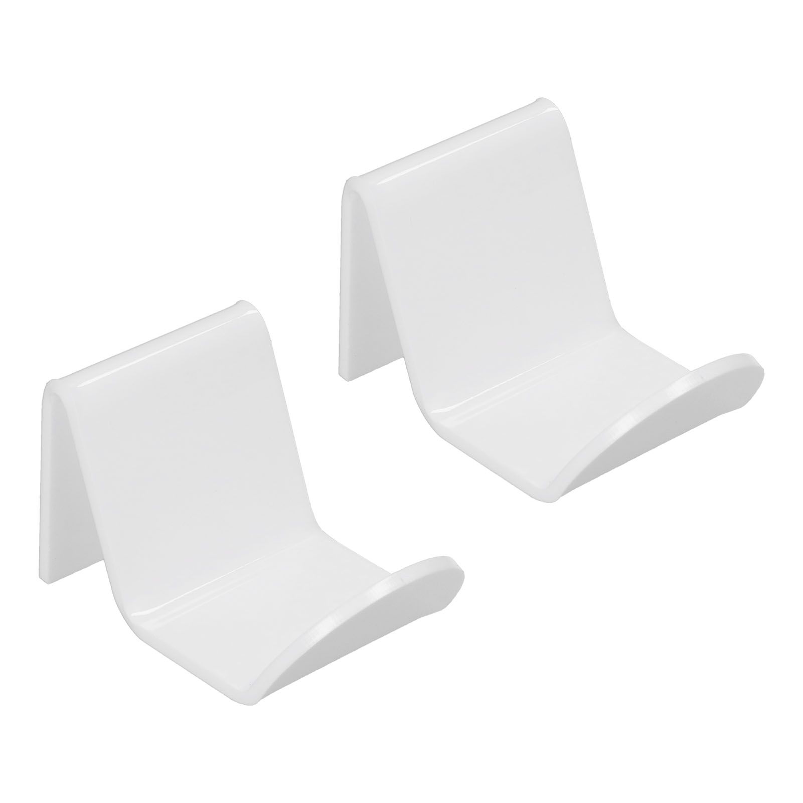 2pcs Game Controller Stand White Acrylic Durable Gamepad Holder with Wire Clamp for Gamepad Headphone Organizing β image 6
