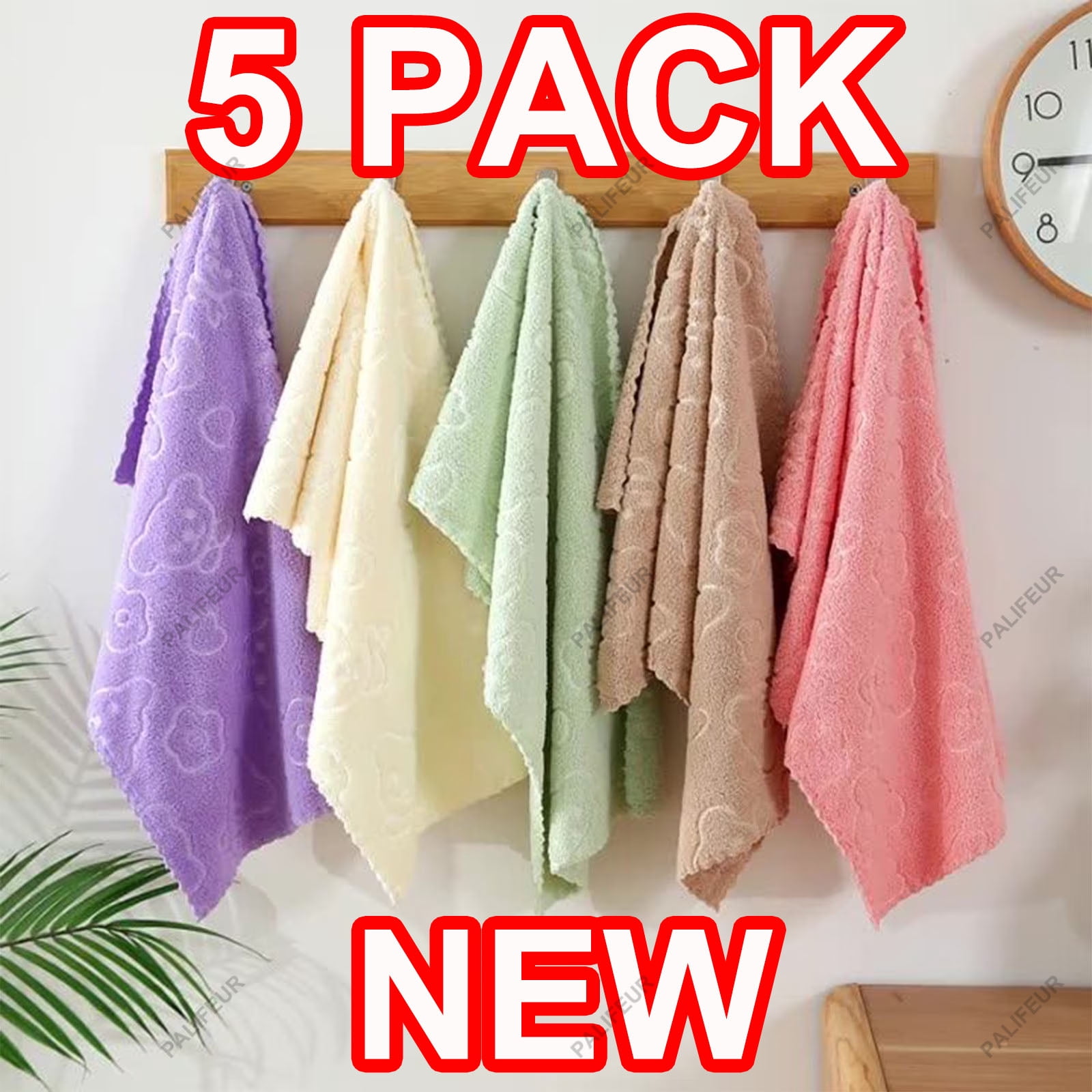 5Pcs Bathroom Hand Towels, 14x30" 600 GSM 100% Cotton - Ultra Soft & Highly Absorbent Face Towels, Hotel Spa Quality by 01_Best Seller 2026_Premium Edition