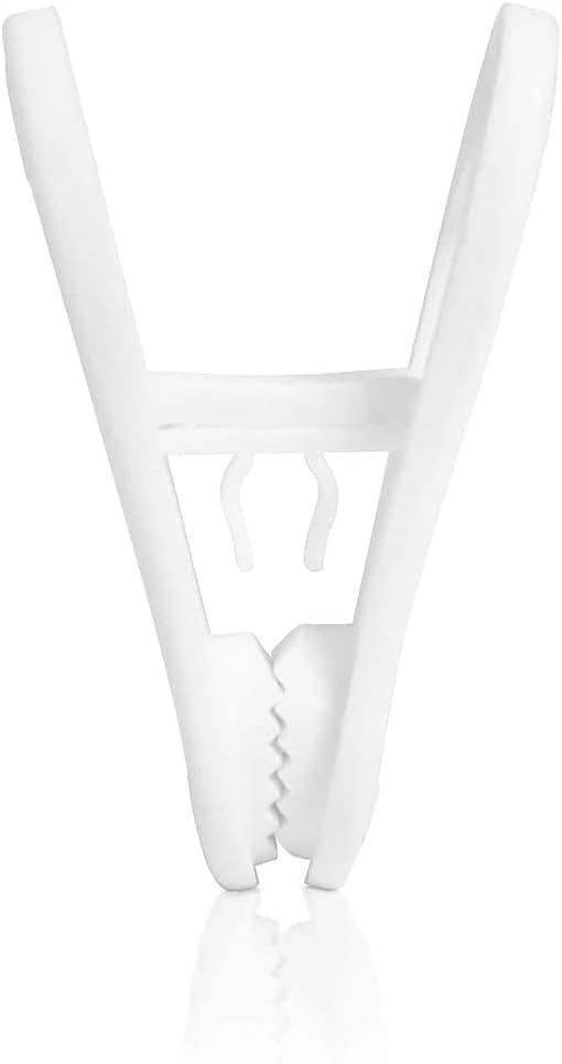 20 Pcs Multi-Purpose Clips for Hangers, White Clothes Hanger Clips, Standard Plastic Hanger โ image 2
