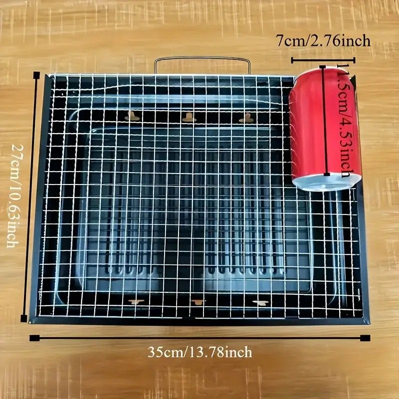 Portable Folding Grill: 4-Step Assembly, Light & Portable, Sturdy Design, Enjoy Outdoor Grilling Anytime โ image 5