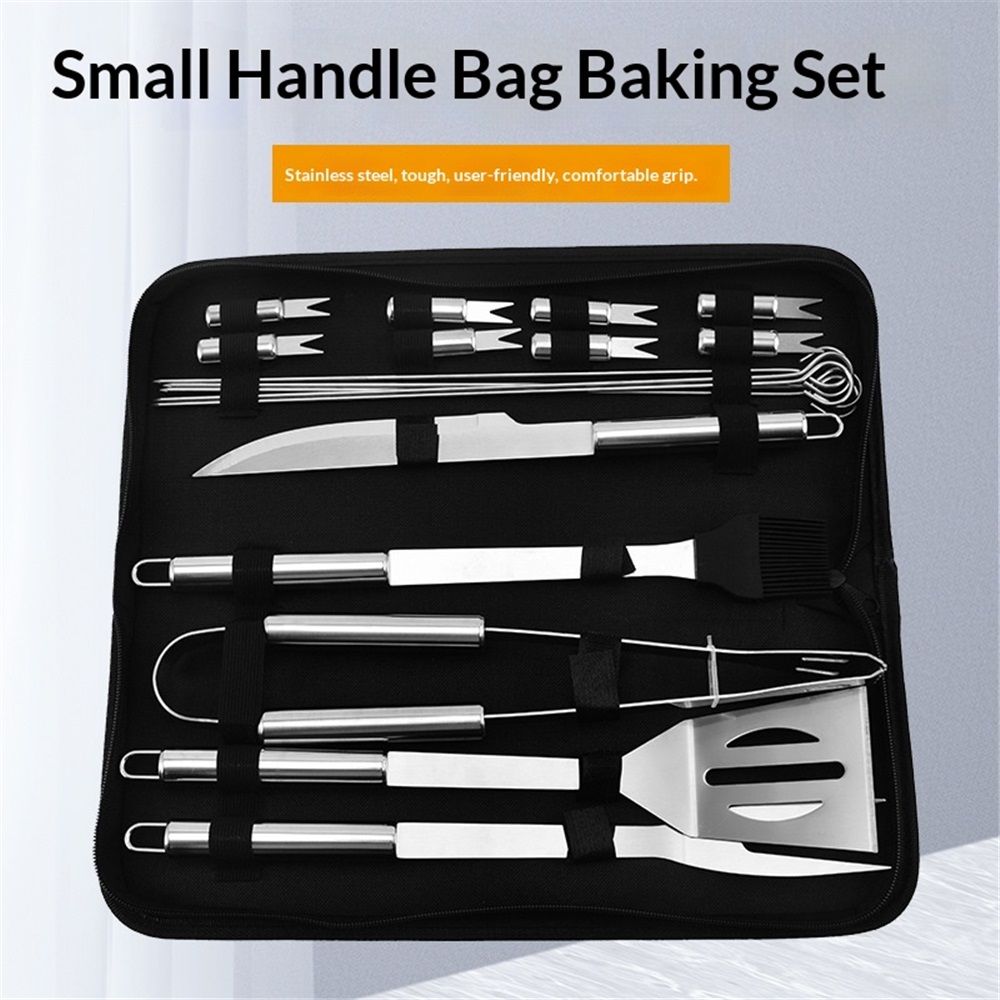 18 pack Grilling Accessories, Dad Gifts for Christmas Grilling Gifts, Heavy Duty Stainless Steel Grill Set BBQ Grill Accessories for Outdoor Grill, Best Gifts — image 3