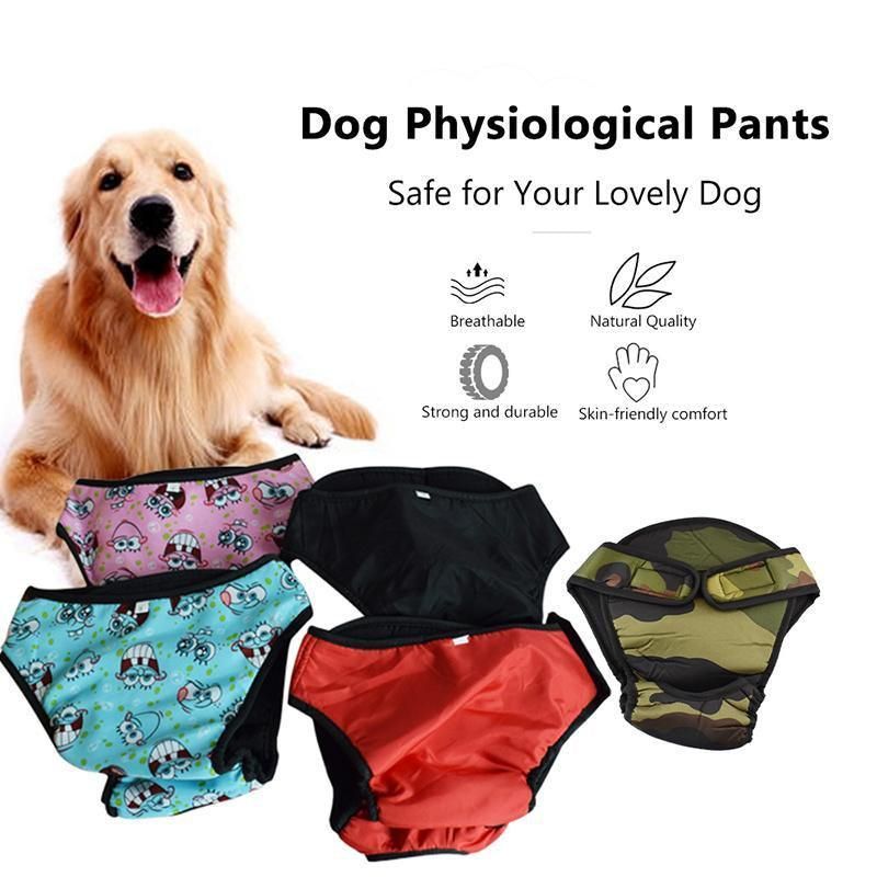 Washable Female Pet Dog Cat Nappy Diaper Physiological Pants Panties Underwear Camouflage - XL — image 4