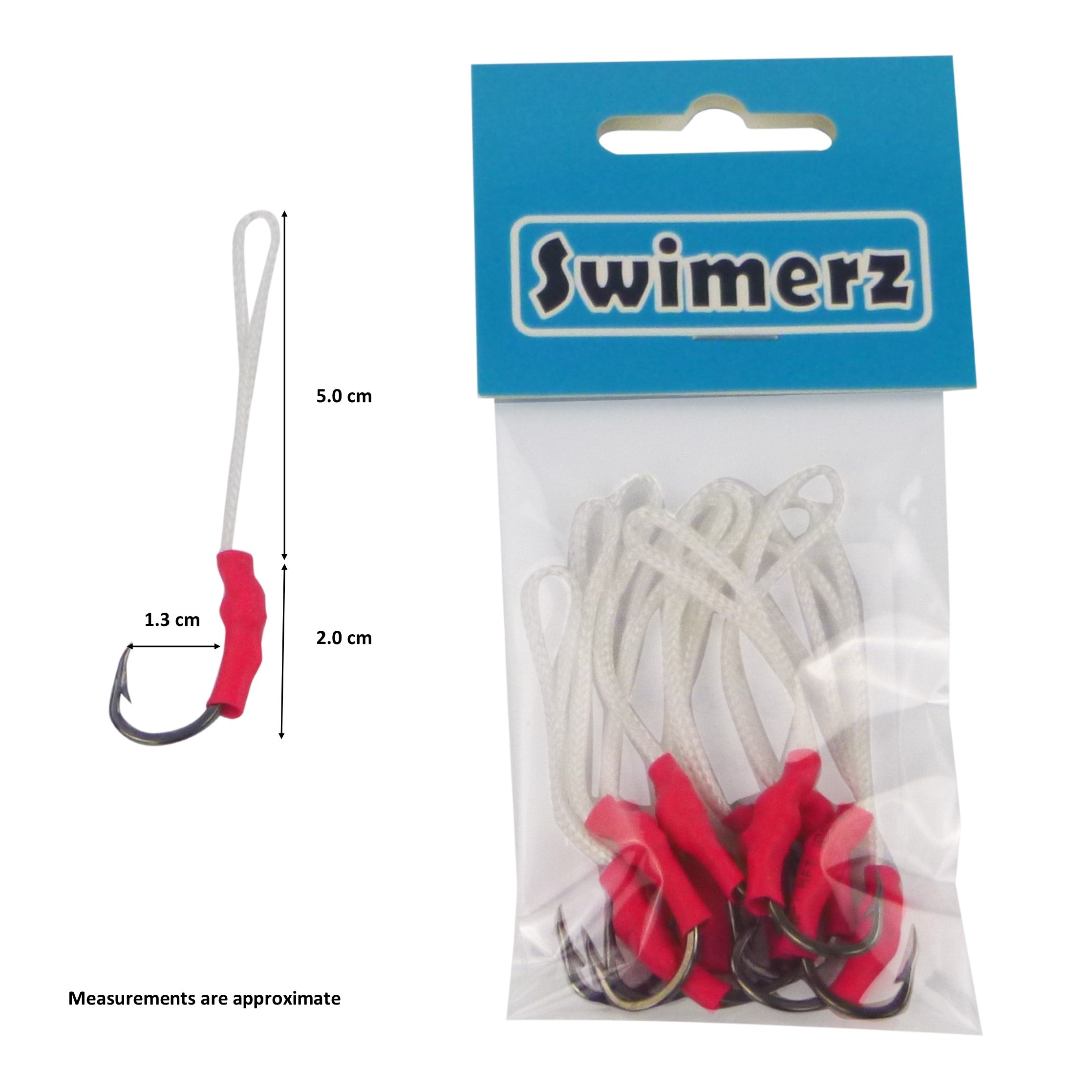 Swimerz 1/0 Single Assist Hooks, 10 pack — image 2