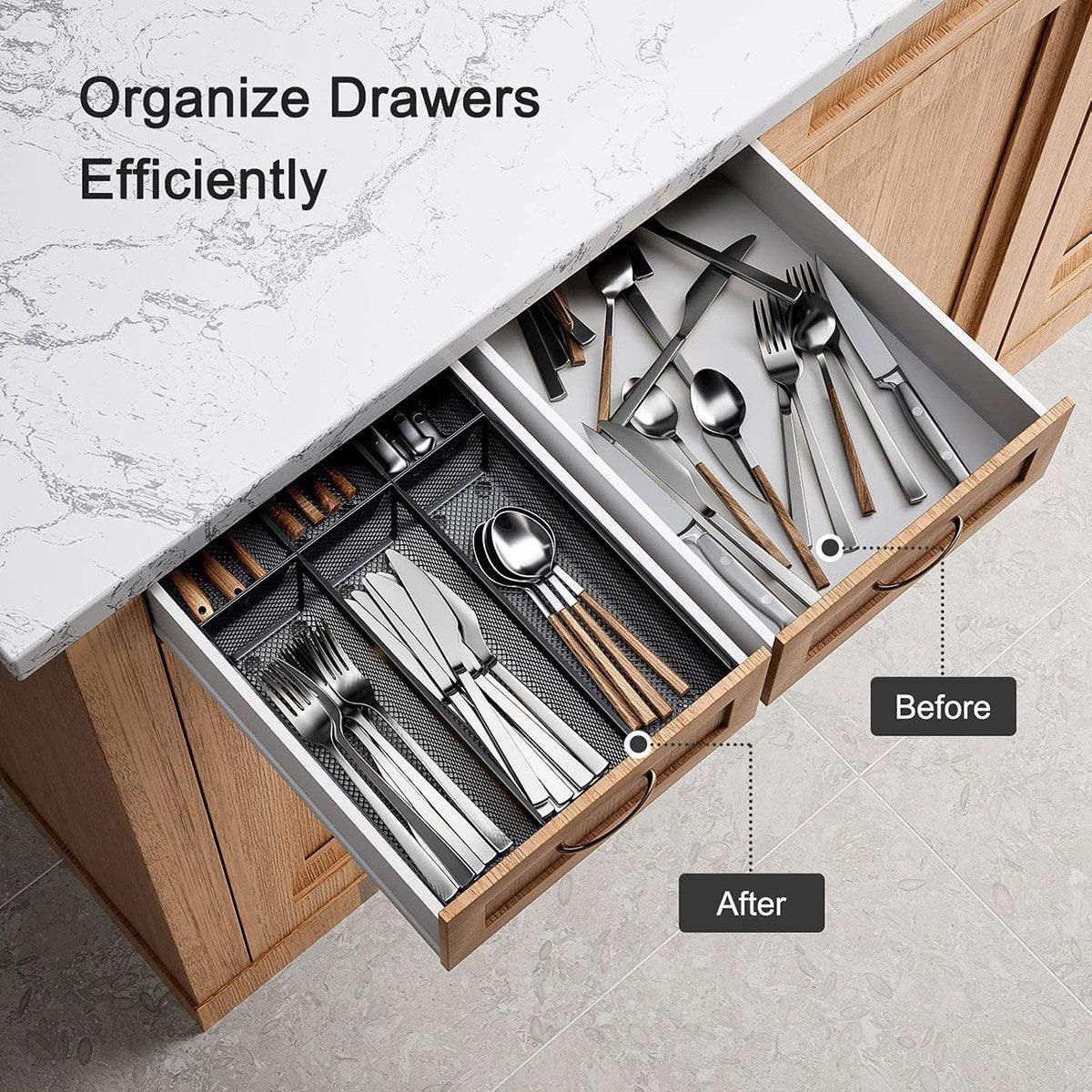 4pcs Cutlery Box Knife Fork Organizer Multifunctional Storage Boxes for Kitchen โ image 5