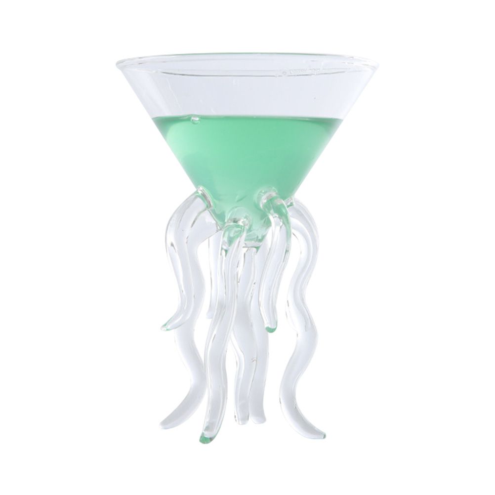 Octopus Cocktail Glass Transparent Octopus Shaped Glass Cup Jellyfish Cup — image 2