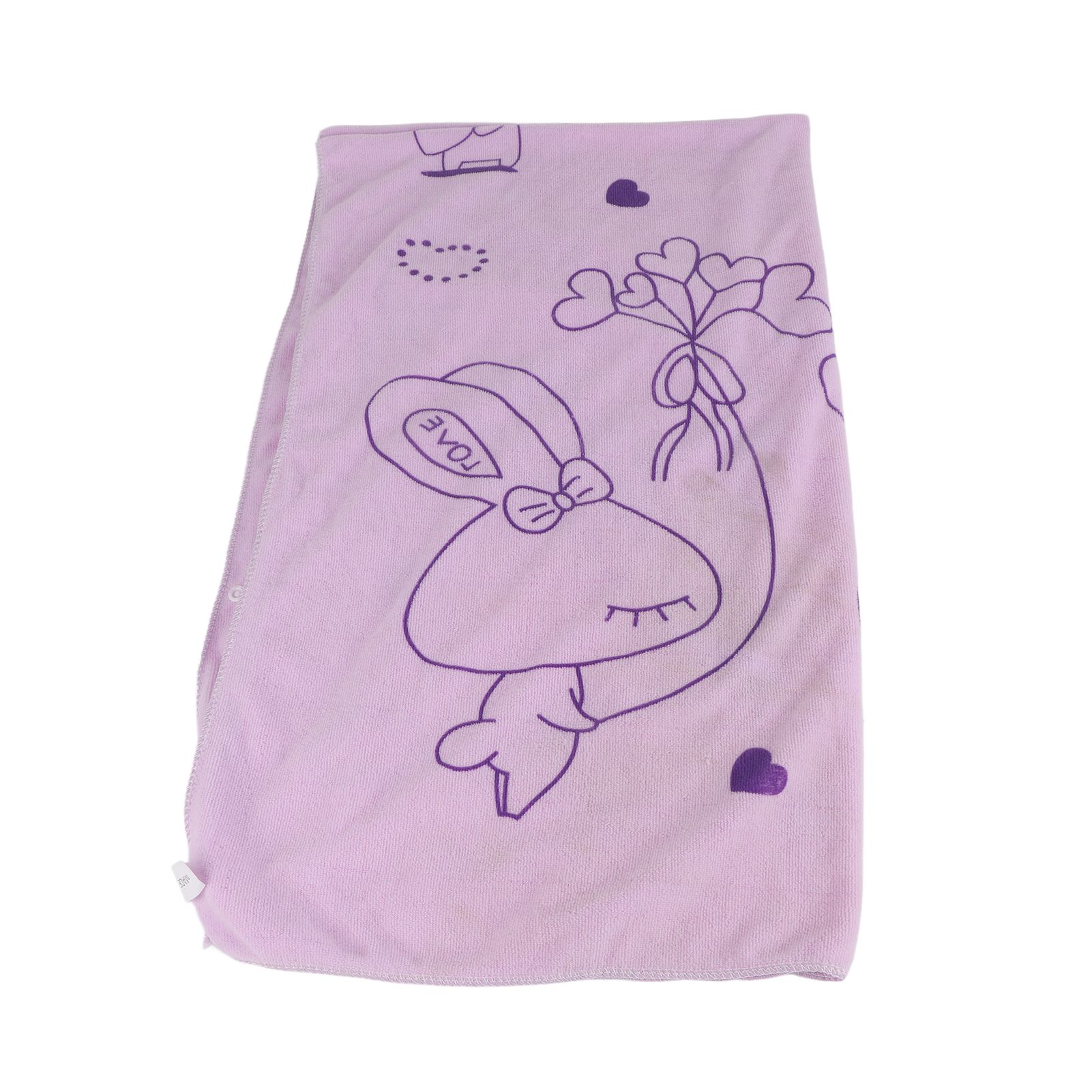 Women Bath Towel Superfine Fiber Wearable Breathable Female Towel Wrap with Straps Edge Cover Bathroom Accessories Light Purple 80x135cm/31.50x53.15in — image 4