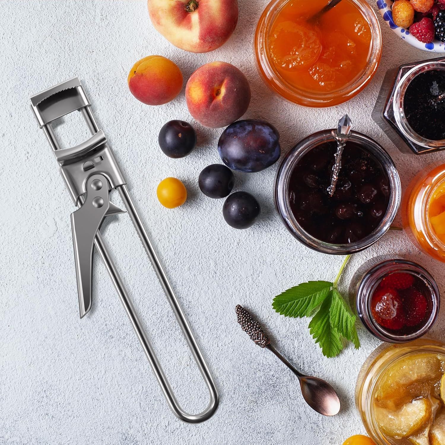 Bottle Opener & Jar Opener for Weak Hands, Adjustable Stainless Steel Can Opener, Multifunctional Jar Lid Opener Gripper for Seniors with Arthritis โ image 6