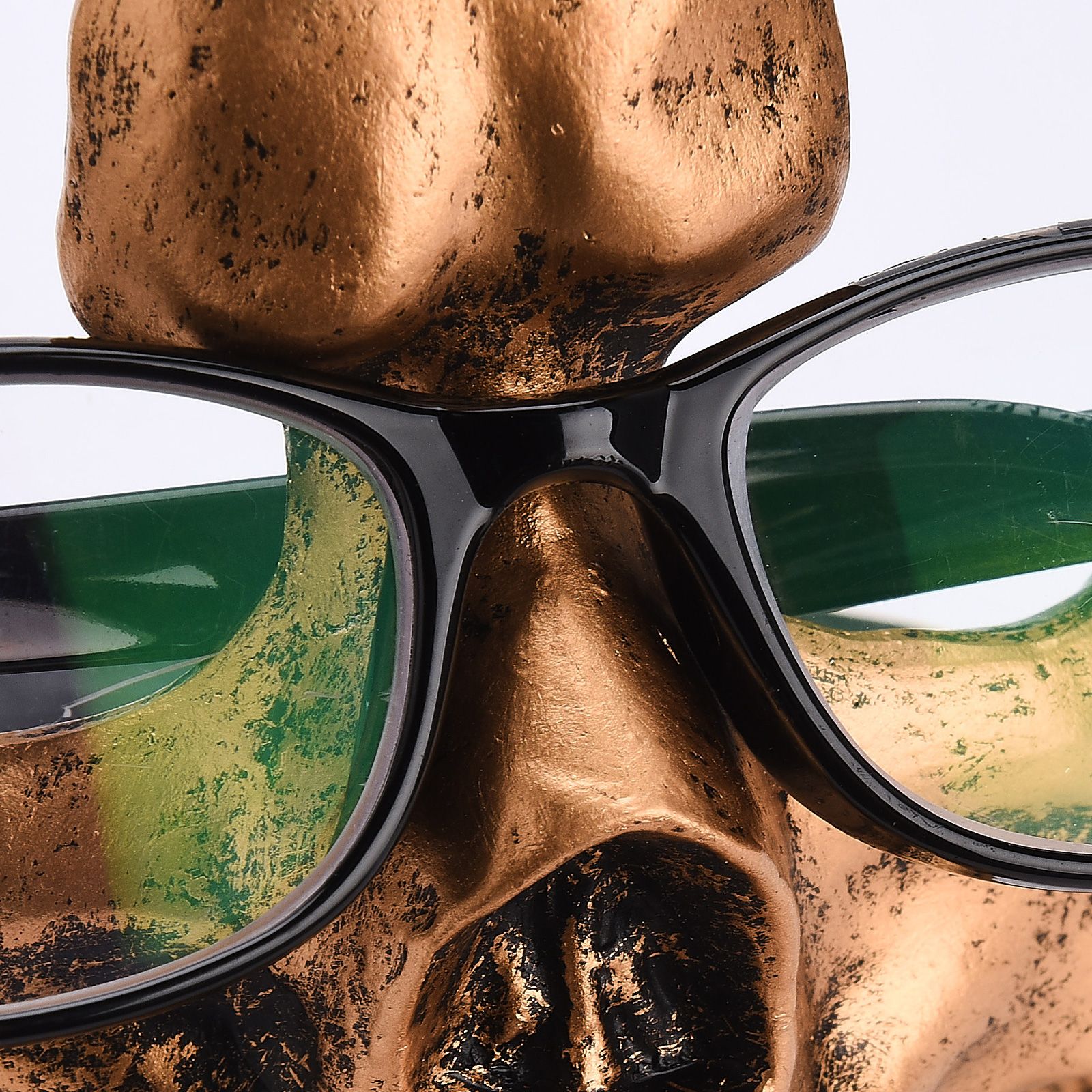 Skull Glasses Holder Sturdy Resin Rich Details Vivic Colors Skull Glasses Stand โ image 5