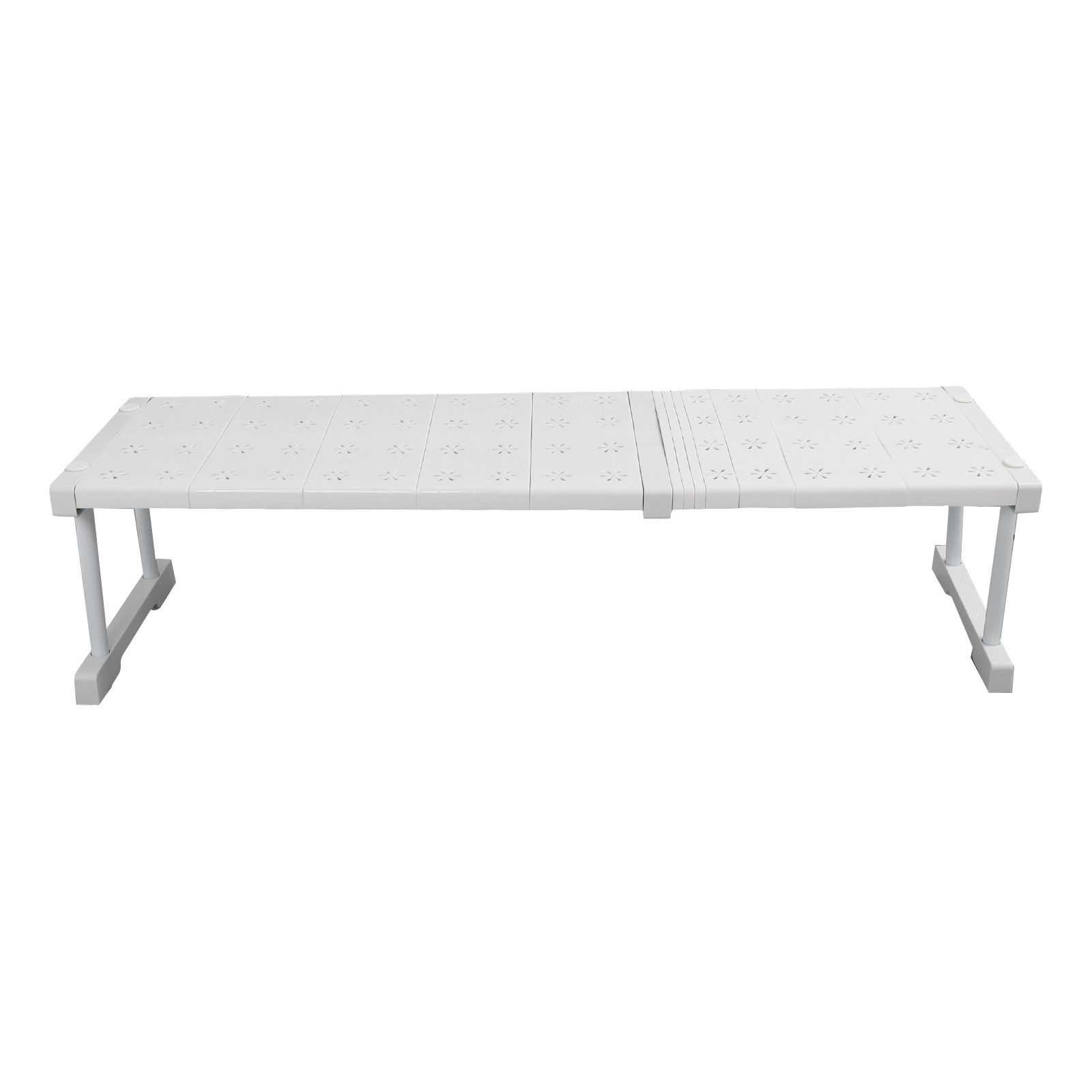 Expandable Closet Shelf Organizer Adjustable Space Saving Wardrobe Sink Tension Shelf 24cm Width 22cm Height Length 67 to 88cm/26.4 to 34.6in — image 3