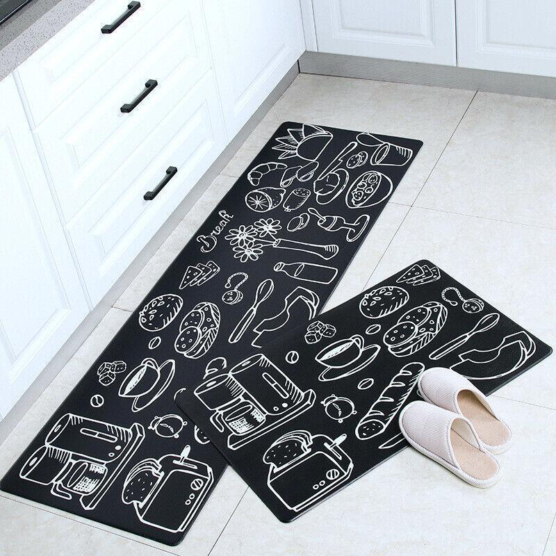 45 × 180cm Kitchen Mat Non-Slip Waterproof Pvc Floor Rug Carpet Anti-Oil Easy Clean - Kitchen — image 5