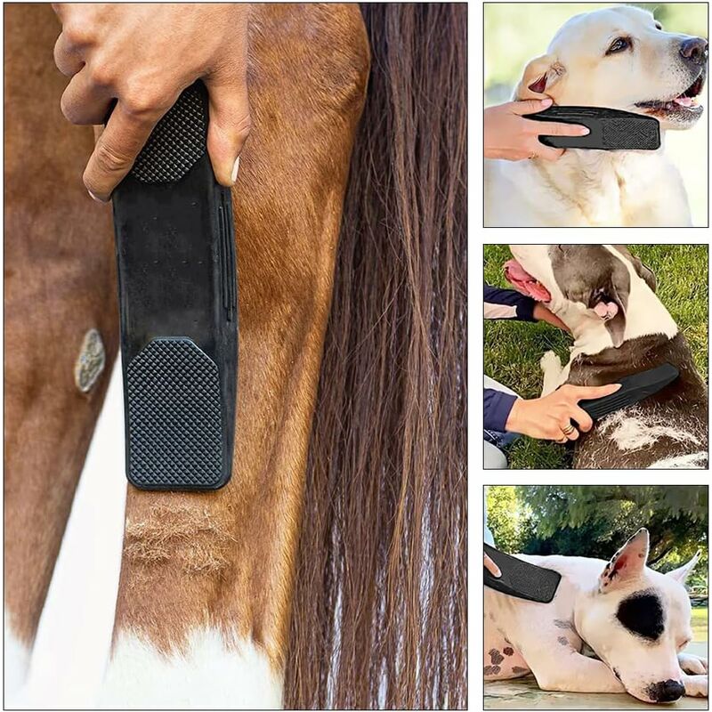 Horse Massage Comb Horse Grooming Washing Brush Hair Strip Gentle Horse Groomer Dogs Comb Washing Massage Grooming & โ image 3