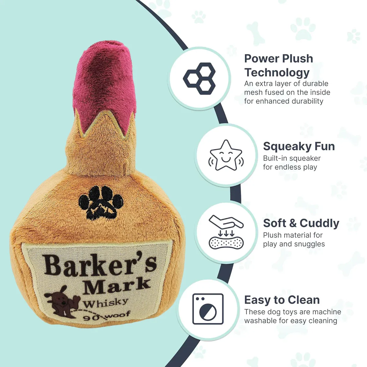 Dog Squeaky Toy Plush Wine Bottle Stuffed Chew Toy Sound Pet Play Supplies Use — image 5