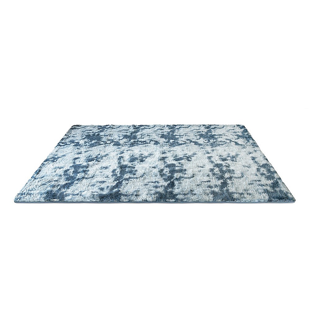 200x300cm Large Floor Soft Blue Fluffy Rug – Modern Area Carpet for Bedroom & Lounge — image 2