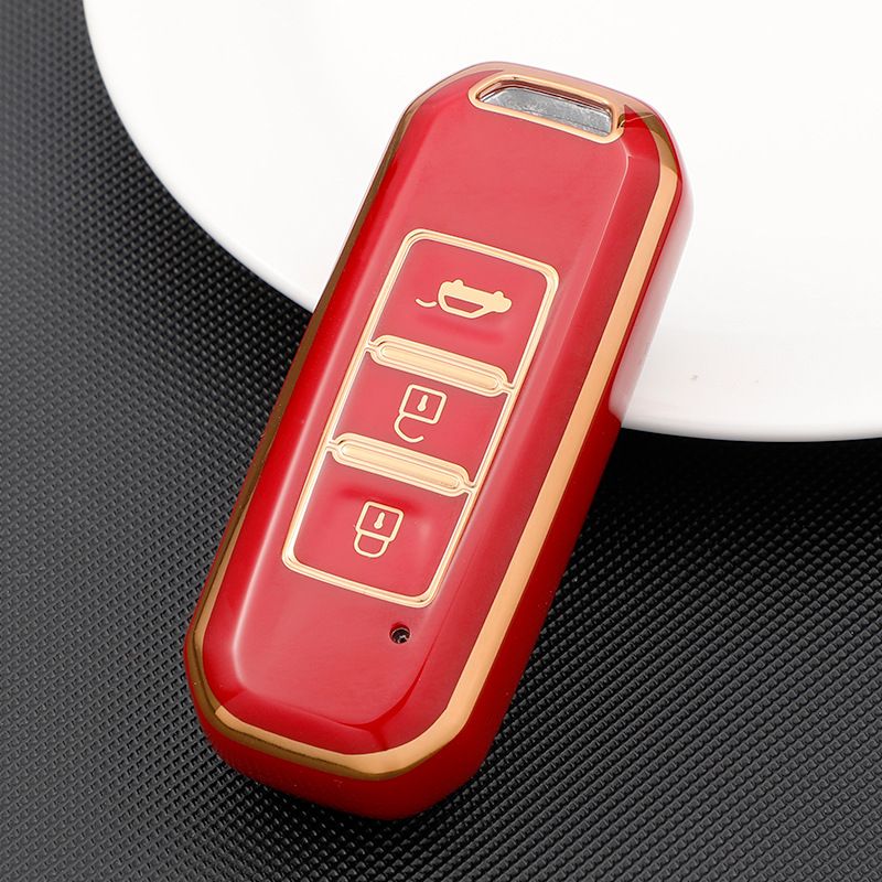 Baojun Car Key Case TPU Protective Cover Section A- China Red