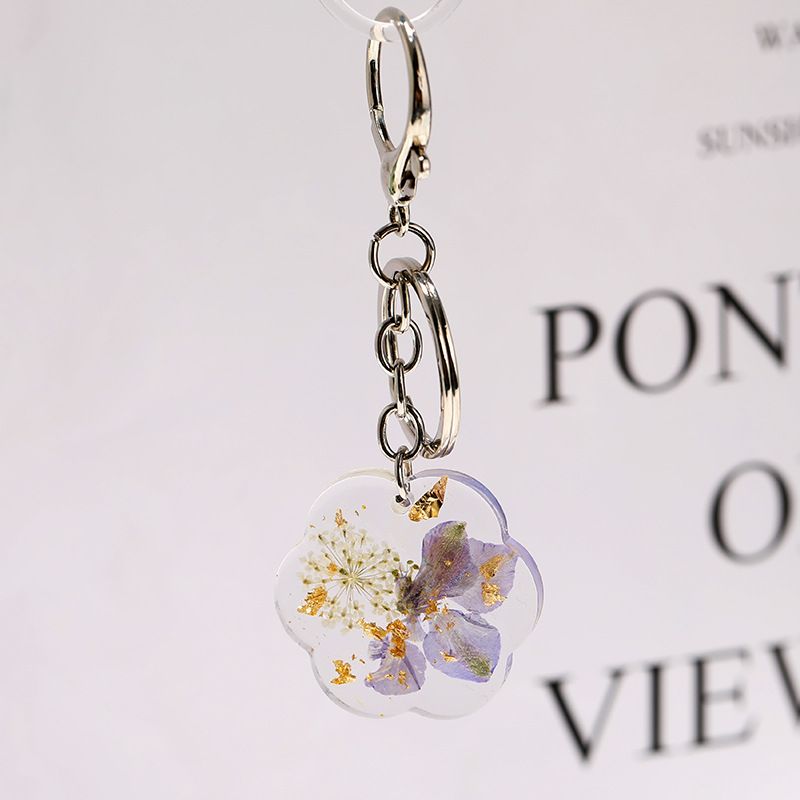 3 pcs Pressed Flower Keychain, Keychains for Women,Handmade flower Keychain,Personalized Cute Keychain,Charm Keychain Presents — image 4