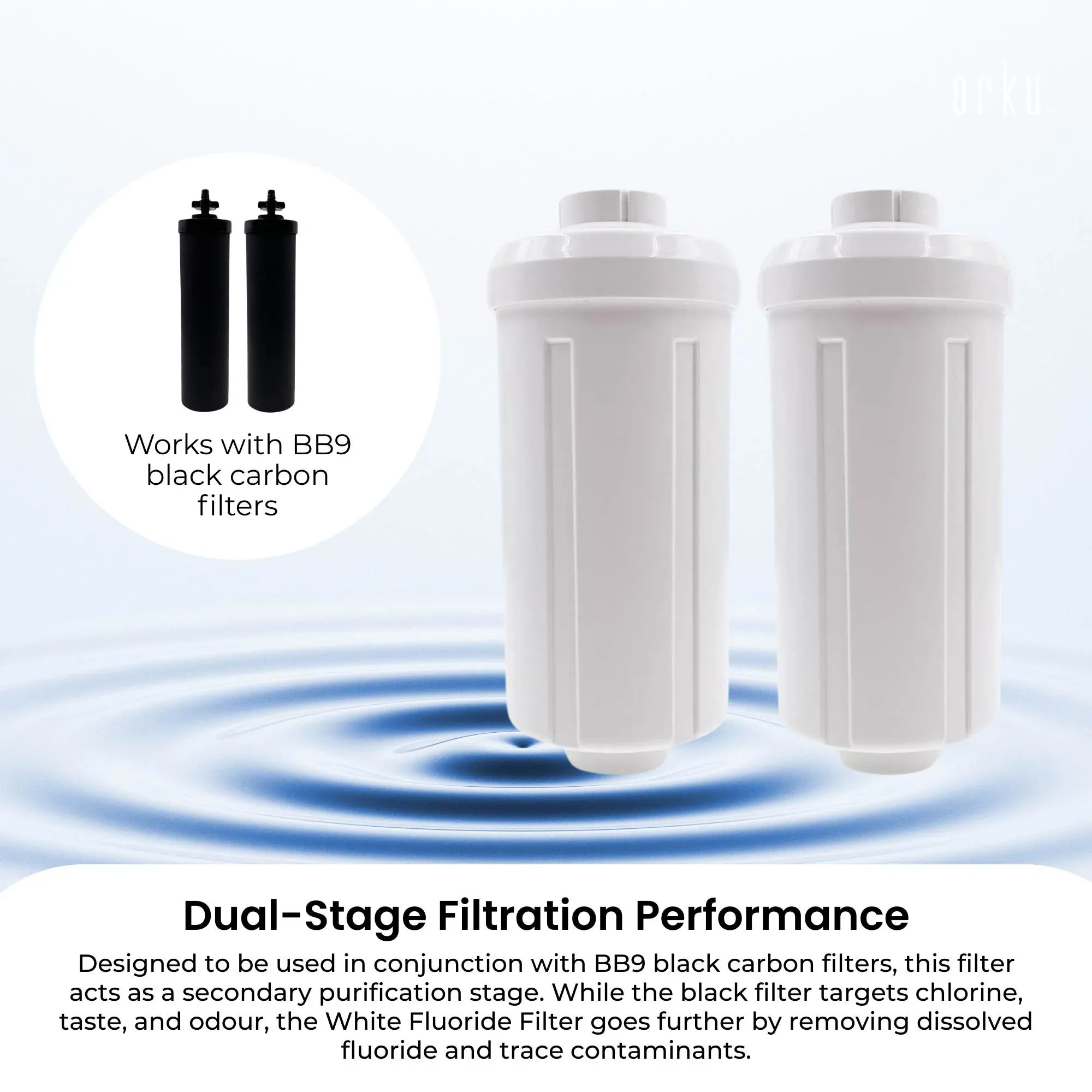 Orku Fluoride Reduction Filter K5366 - Compatible with Berkey PF-2 — image 5