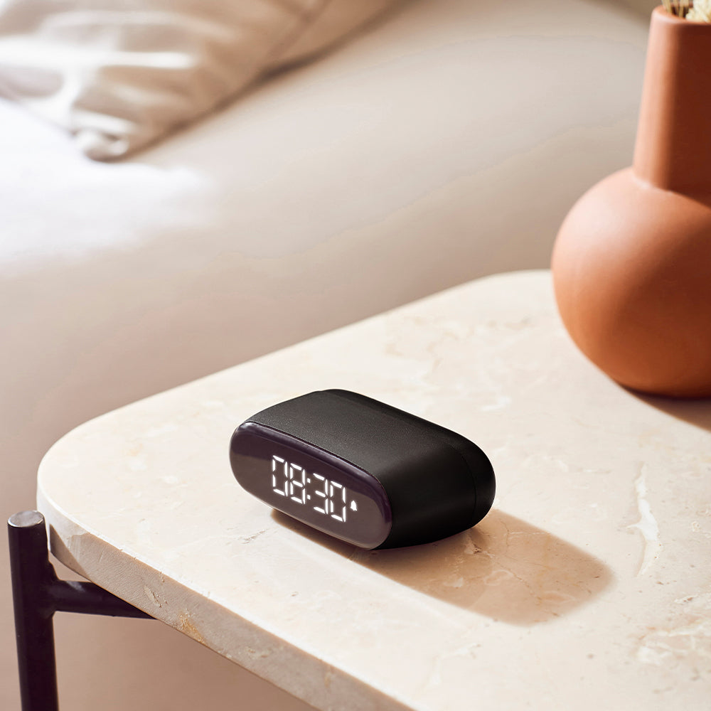 Lexon Minut Mini Alarm Clock - Black โ image 4