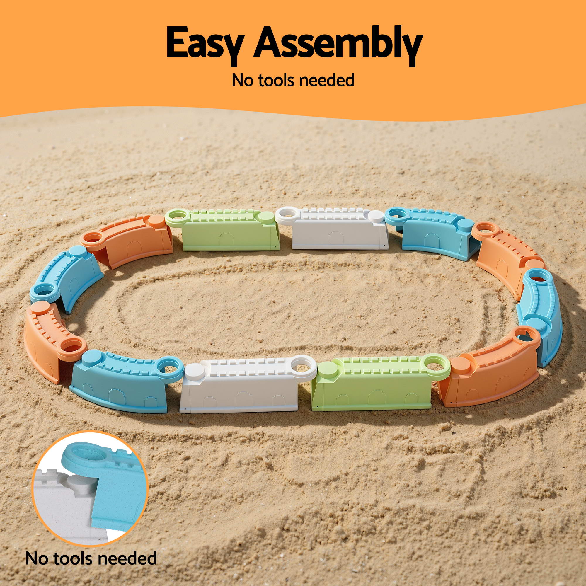 Keezi Kids Sandpit Set Beach Toys Sand Box Outdoor Backyard Play Area โ image 4