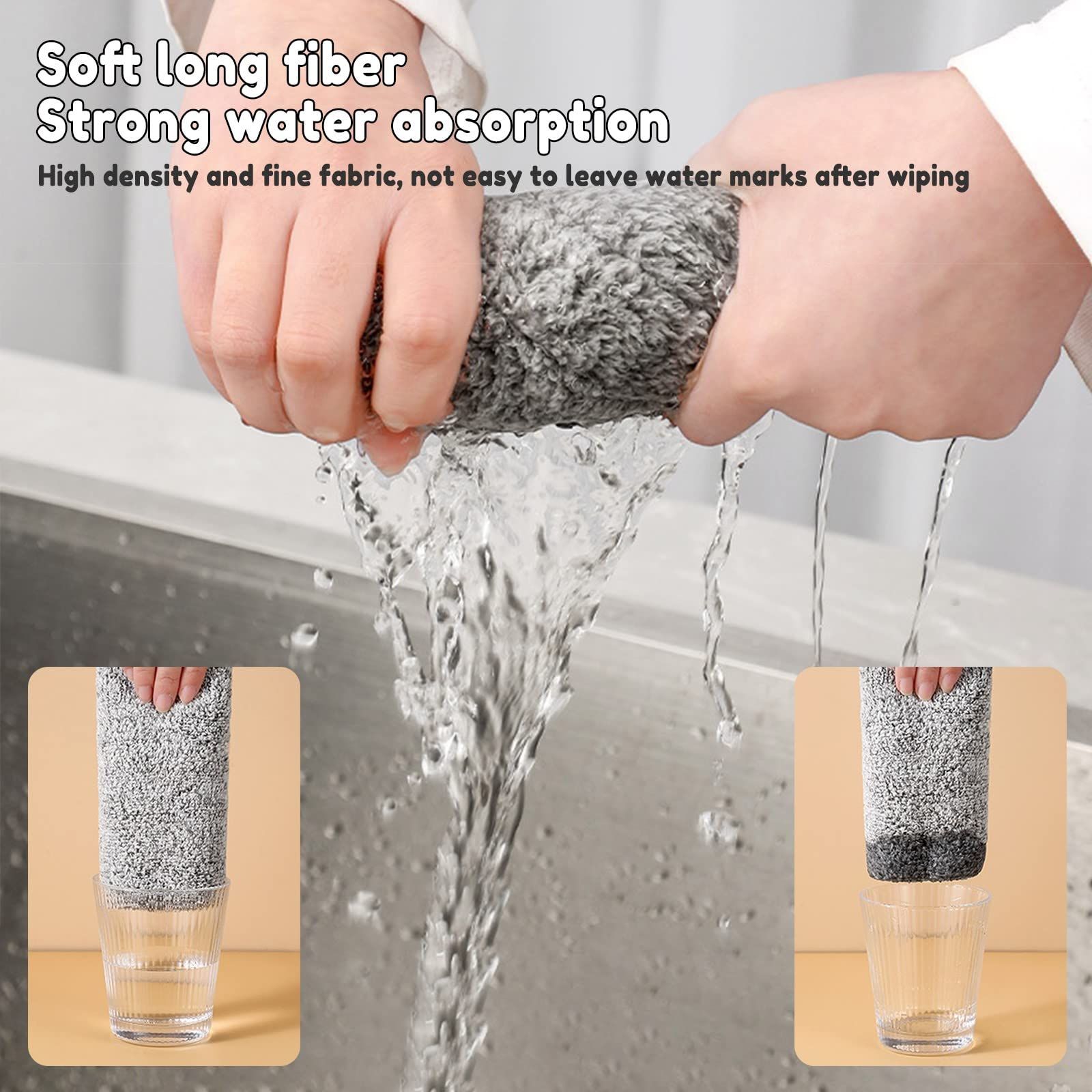 Towels and cloths for quick dishwashing, ultra-fine fiber cleaning, drying and water absorption, super strong dishwashing โ image 4