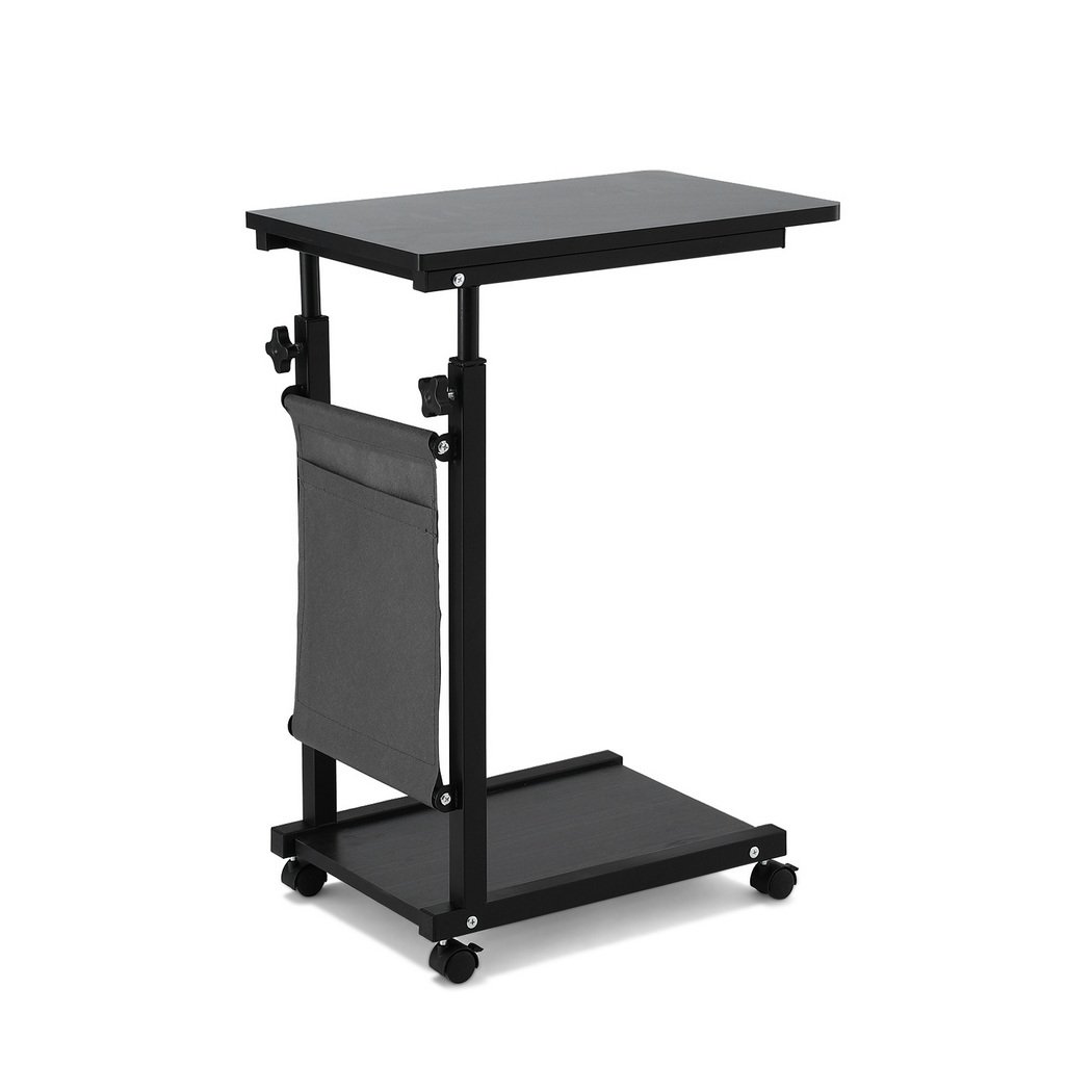 Artiss Laptop Desk Height Adjustable Mobile Workstation Computer Desks 48CM Black — image 3
