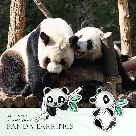 Stud Earrings for Women panda Stud pandaStud Gifts for Women Lightweight Birthday Valentine's Day Mothers Day Christmas Gift — image 3