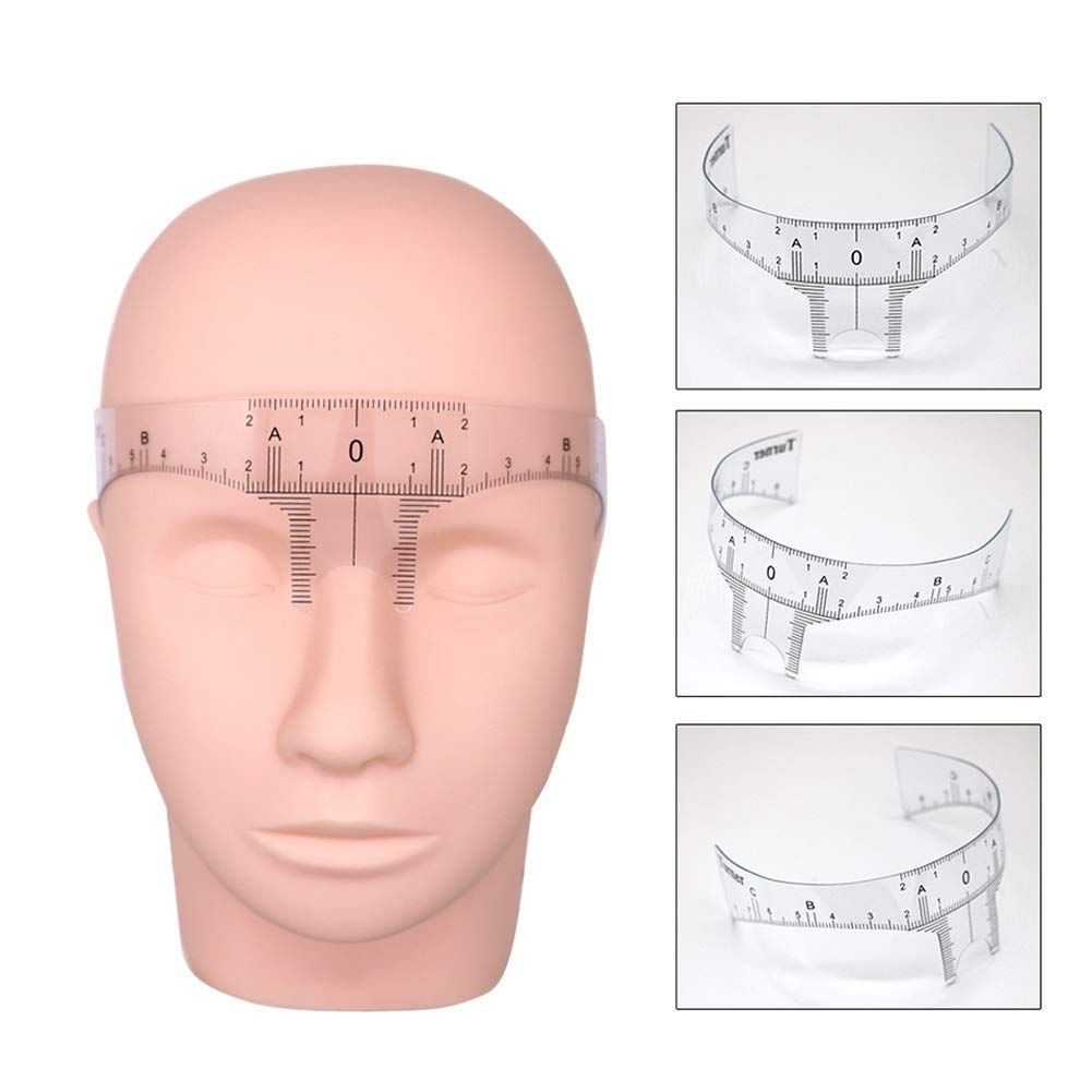6 Pieces Tattoo Ruler Eyebrow Ruler Nose Positioning Eyebrow Grooming Ruler Reusable Eyebrow Stencil Makeup Microblading Measure — image 3