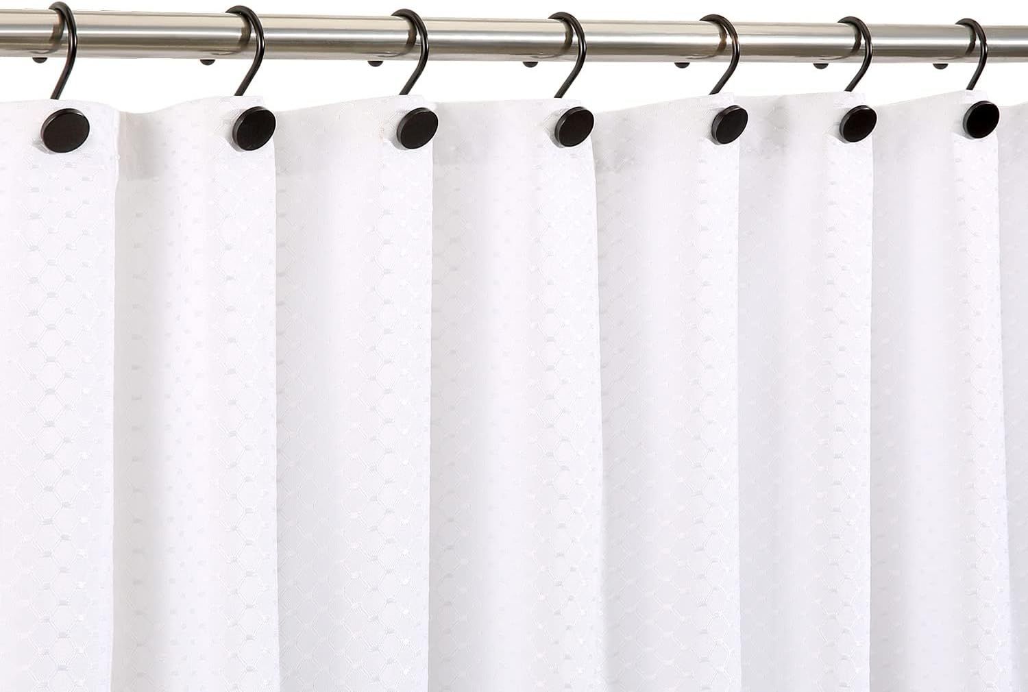 12 Piece Stainless Steel S Shaped Shower Curtain Hooks Black — image 4