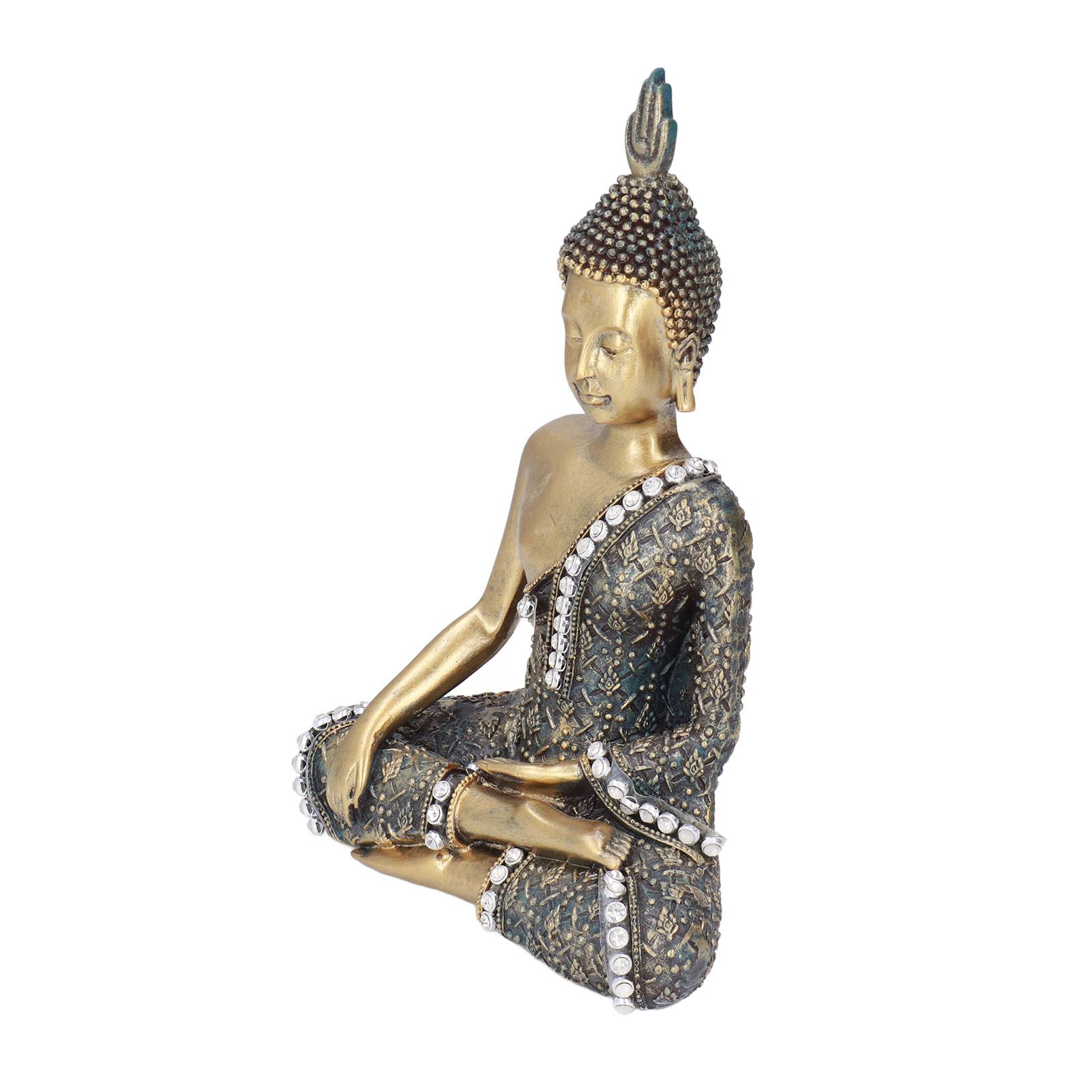Buddha Ornament Resin Retro Small Decorative Desktop Sitting Buddha Statue for Home Office โ image 3