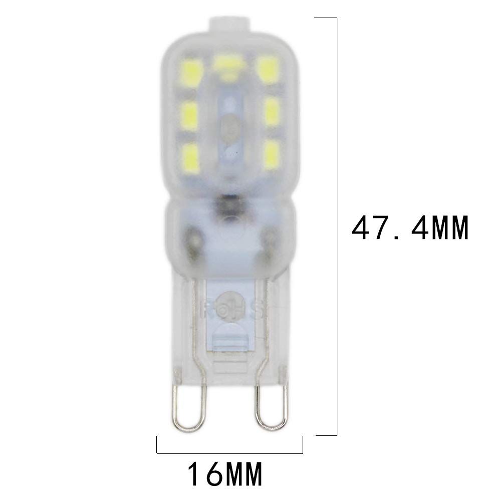 5pcs G9 14-SMD 2835 LED Light Bulb Lamps 2.5 Watt 110V Non-dimmable Equivalent to 20W Halogen Track Bulb LED Bulbs — image 5