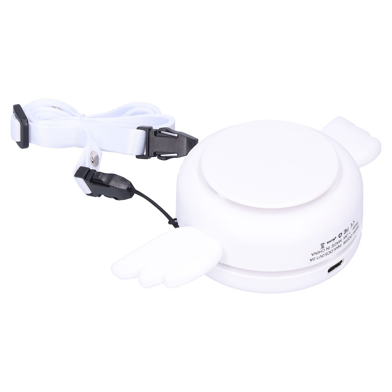 Adjustable USB Charging Electric Fan Portable Hanging Neck No‑Blade Electric Fan for Home OutdoorWhite — image 4
