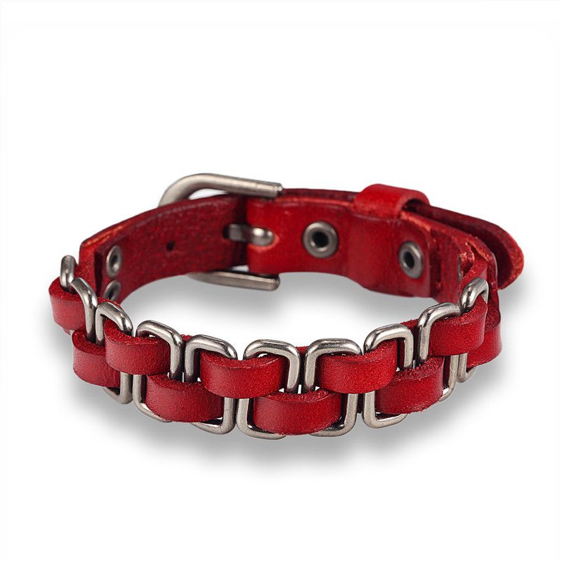 3 pcs Punk Style PU Leather Retro Woven Bracelet Exaggerated Personality Couple Bracelets Women and Men Hand Jewelry โ image 5