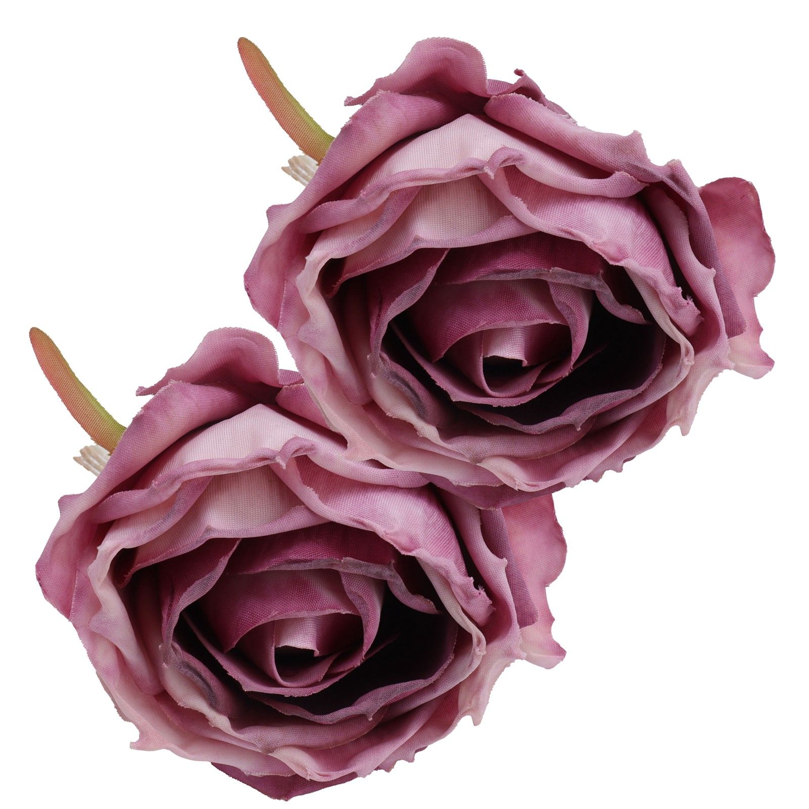 2Pcs Novelty Wooden Napkin Buckle Artificial Floral Napkin Ring for Festival Table DecorationPurple โ image 4