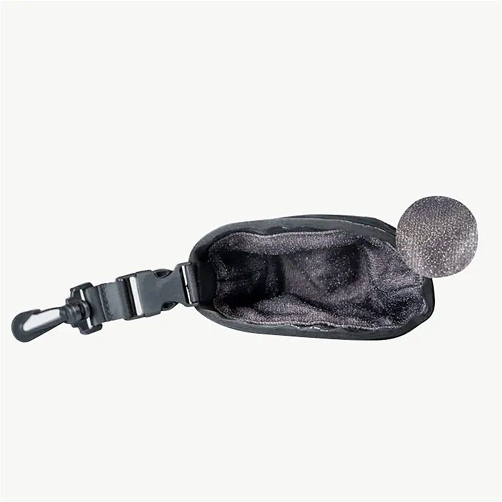 Golf Club and Golf Ball Cleaning Bag, Waterproof Clean Face Technology Liner, Detachable Clip, Machine Washable, Cleans Club Grooves, Dry Exterior (black,oniy — image 3