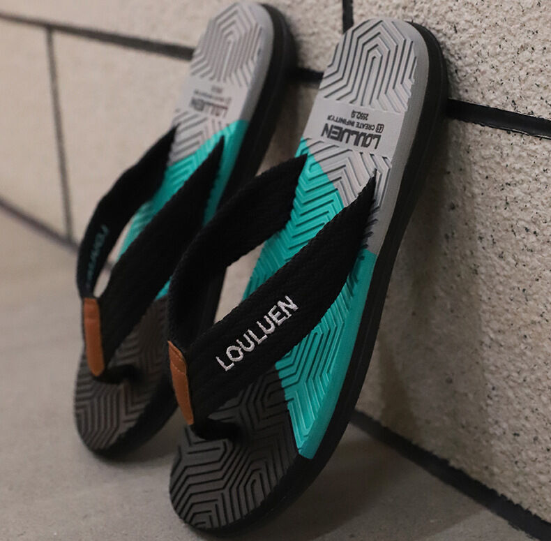 Men's Flip Flops with EVA-PVC Dual Sole, Black for Comfort & Style for Summer Beach & Daily Wear(42) โ image 5