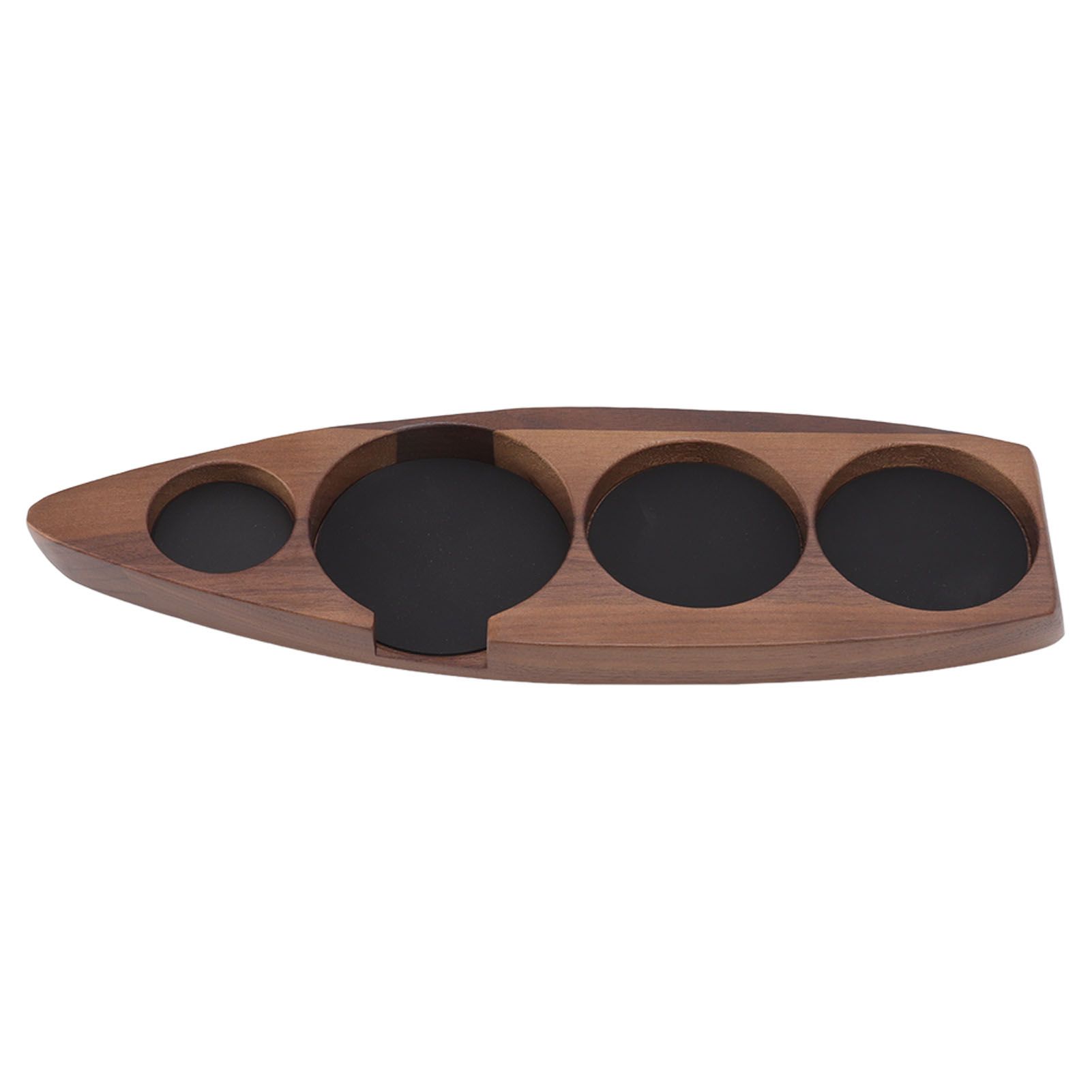 Wooden Coffee Tamper Holder Coffee Tamper Mat Stand Coffee Maker Support Storage Base Walnut Large for 58mm/2.3in — image 5