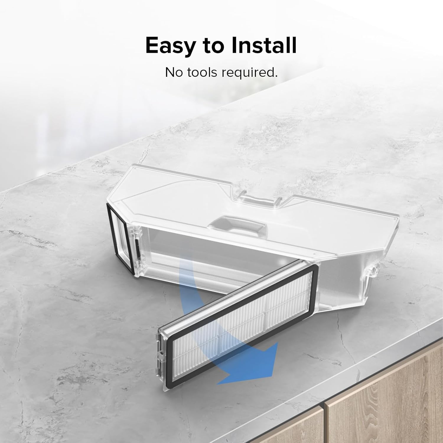 2 Pack Washable Filter for Qrevo MaxV, Qrevo S, Qrevo Plus, Qrevo Pro, Qrevo Curv, Qrevo Curv S5X, Qrevo Edge, Qrevo Edge S5A QV 35A Robot Vacuum Cleaners — image 5