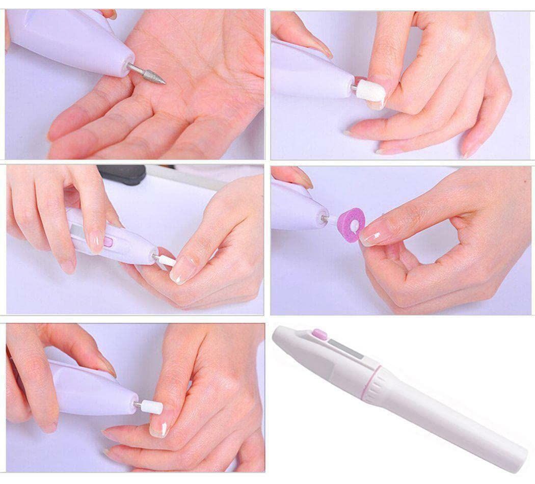 Electric Nail Files, Gifts for Women Mum, Nail Drill Set for Acrylic Gel Nails, Portable Manicure Pedicure Kit with Nail Drill Bits — image 2
