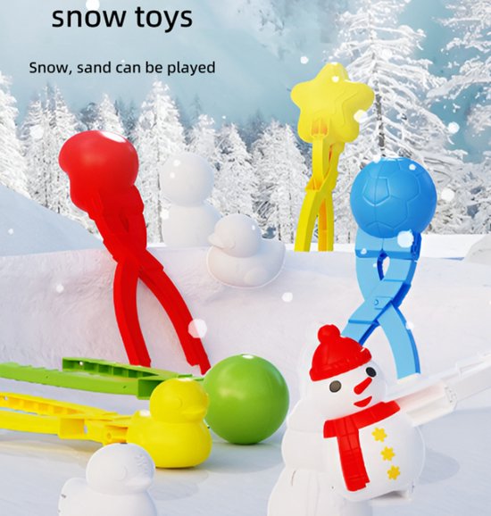 Snowball Maker for Kids | 6 Pieces - Safe PP Material โ image 6
