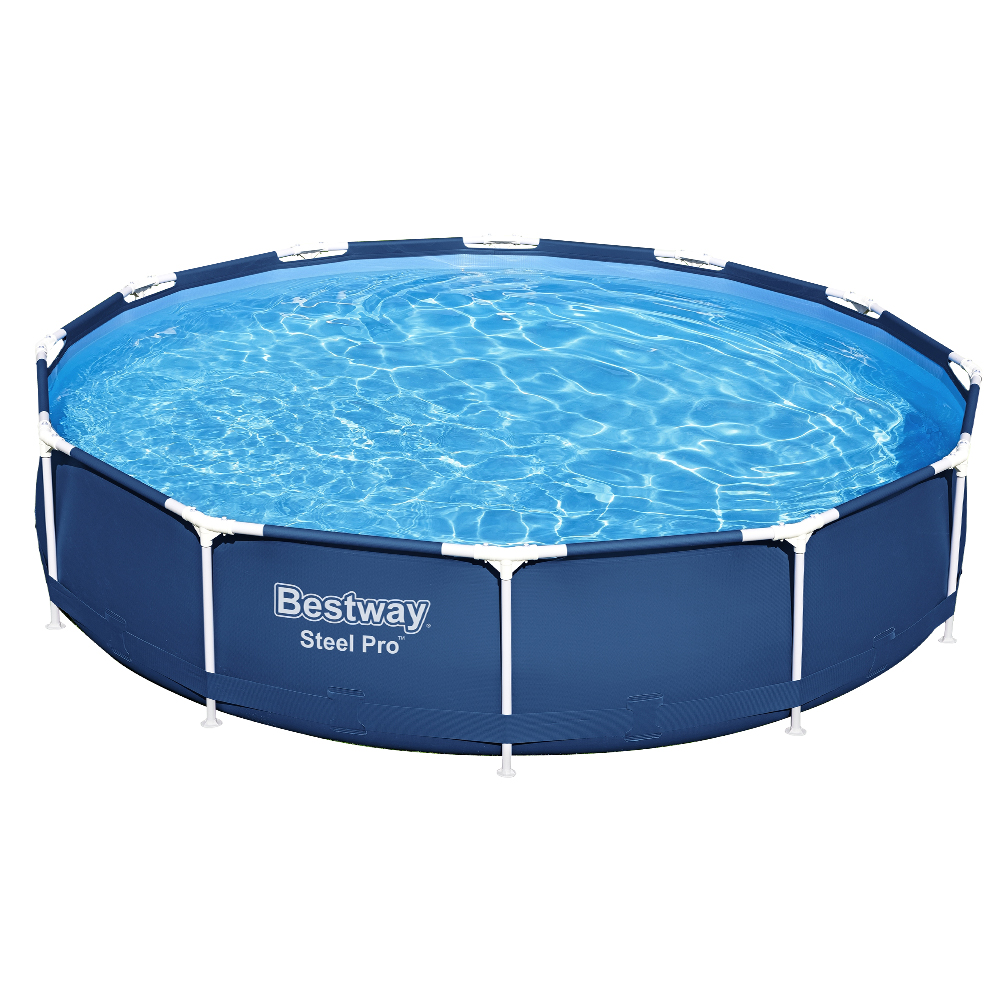 Bestway Swimming Pool 366x76cm Steel Frame Round Above Ground Pools w/ Filter Pump 6473L โ image 3