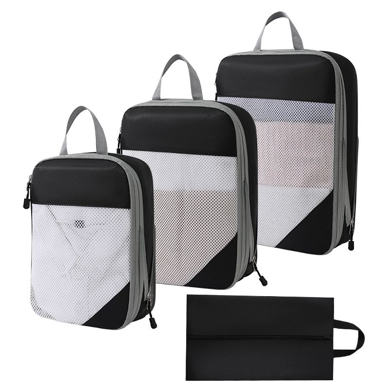 Travel Organizer Compression Packing Cubes:4Set Lightweight Luggage Organizer Bags for Travel - Essentials Accessories for Luggage — image 2