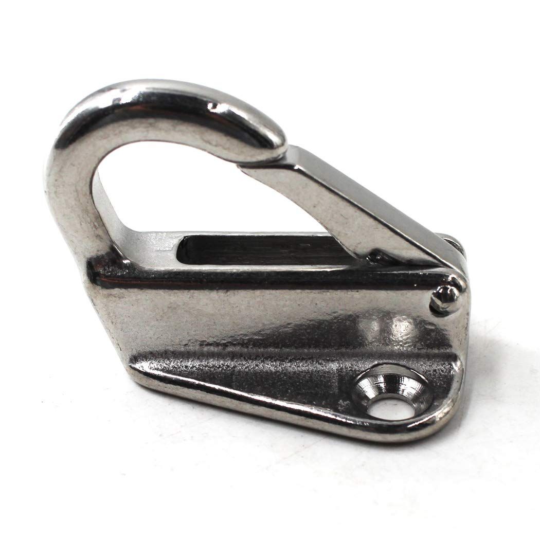 Spring Snap Attach Rope Hook, SS 316 Fender Spring Fending Hook Marine Clothes Boat Hardware (4pcs) โ image 4