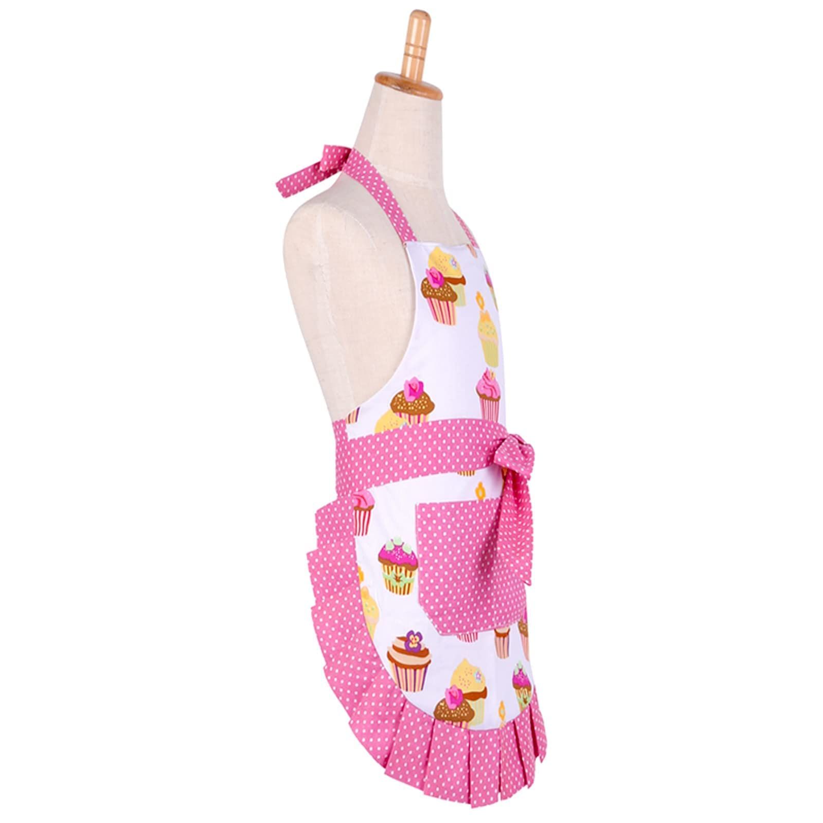 Cotton Aprons with Pockets, Kitchen Apron, Adjustable Strap with Waist Ties Aprons for Cooking, Baking and Gardening — image 5