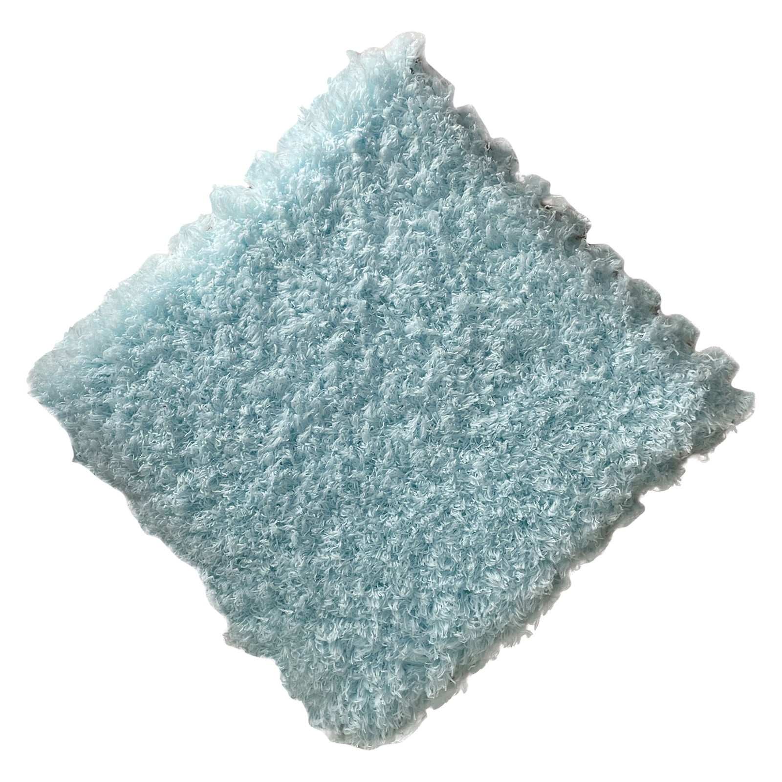 Puzzle Carpet Squares Soft Furry Play Mat Tiles for Home Playroom Decoration Cozy Climbing Area Rug for Kids Family Activity Spaces, Gray Sky Blue โ image 2