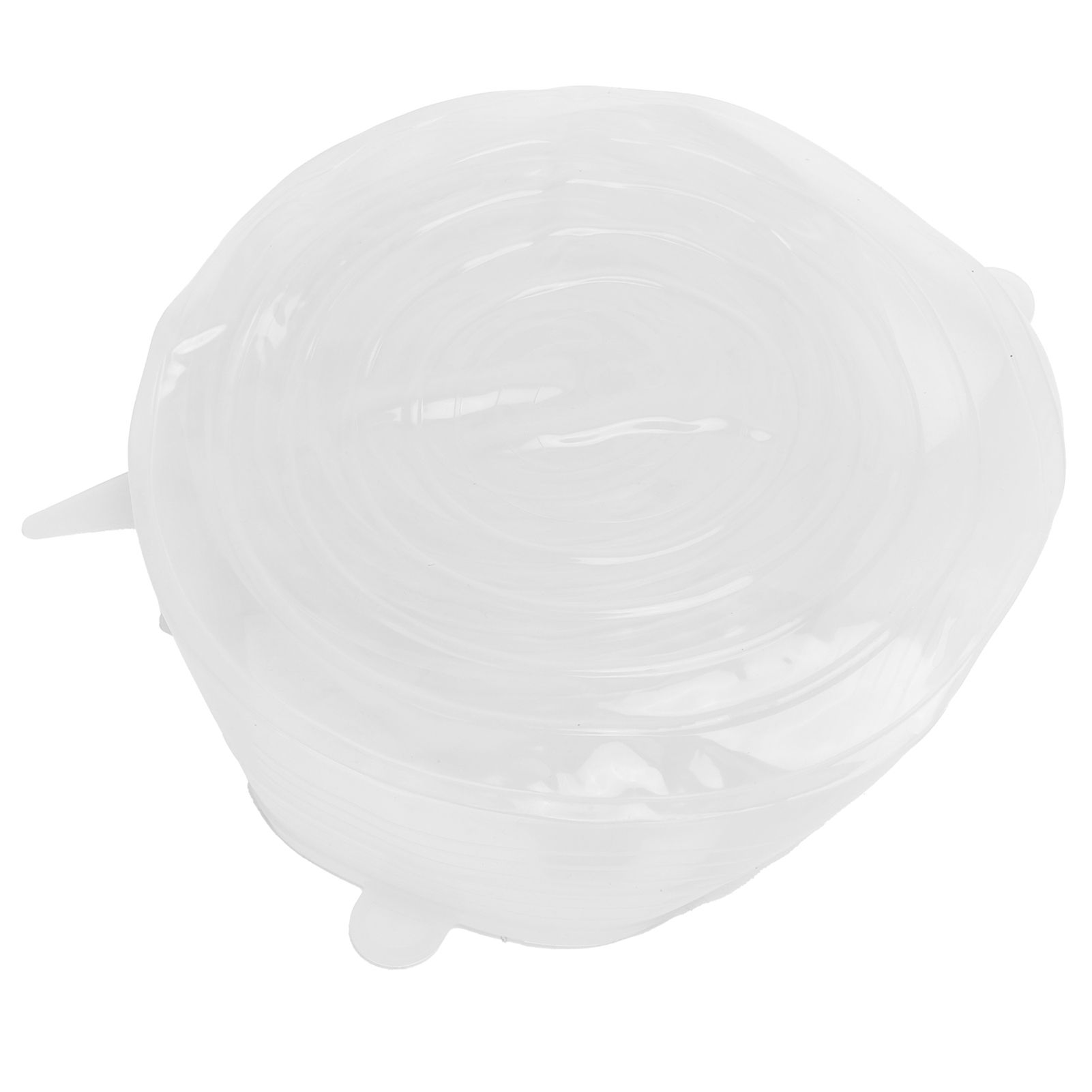 6Pcs Food Sealing Lid Expandable Reusable Vegetable Fruit Sealing Cover for Kitchen UseWhite — image 6