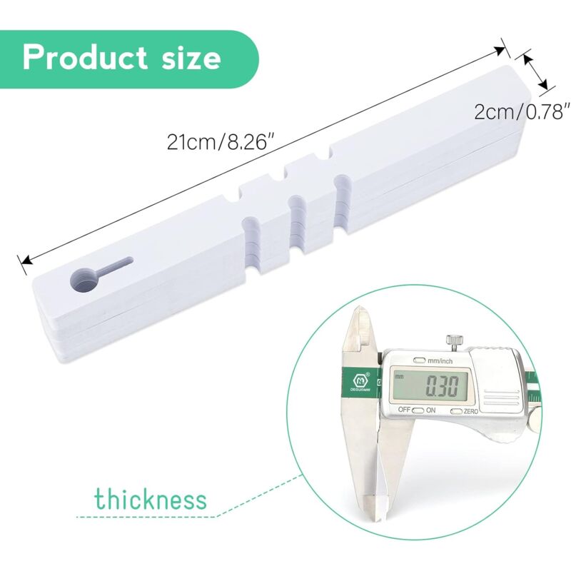 100 pcs 2 X 21Cm Plastic Plant Tree Labels Tags For Plant Wrapping (White) — image 2