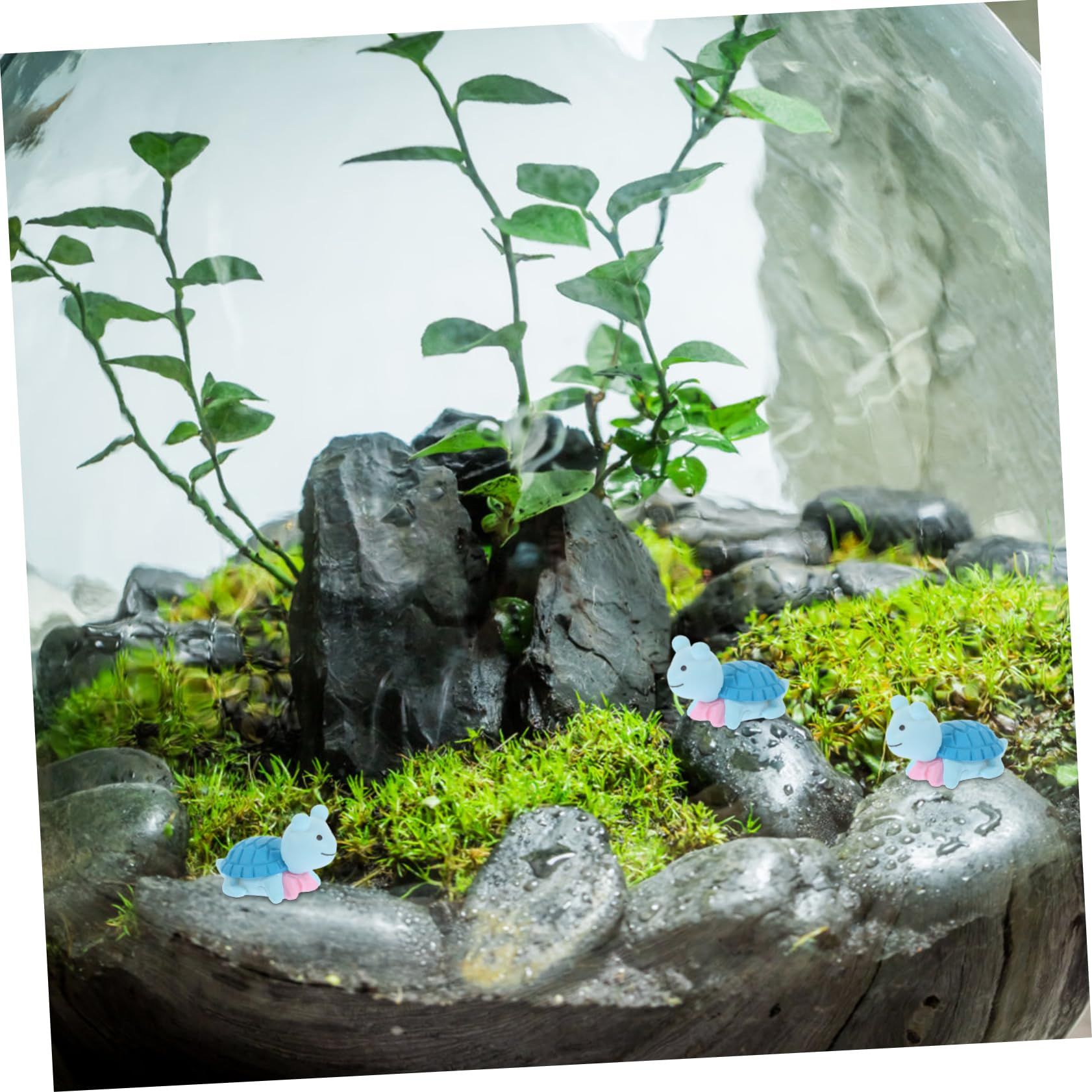 10pcs Plastic Turtle Decor Dollhouse Accessories Fairy Gardens Miniatures Miniature Turtle Decoration Ocean Party — image 5